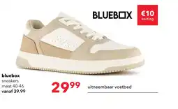Scapino Blue Box heren sneakers beige wit aanbieding