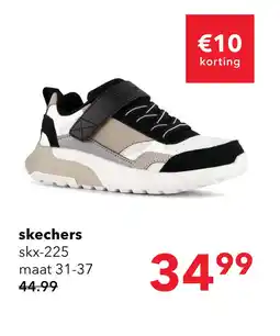 Scapino Skechers Boys SKX-225 jongens sneakers zwart beige aanbieding