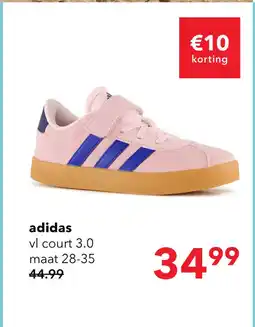 Scapino Adidas VL Court 3.0 meisjes sneakers roze aanbieding