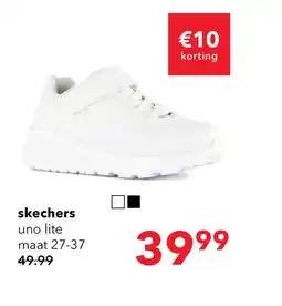 Scapino Skechers Uno Lite Vendox kinderen sneakers wit aanbieding