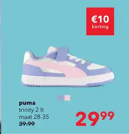 Scapino Puma Caven III Block meisjes sneakers blauw roze aanbieding