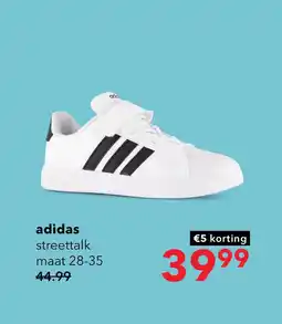 Scapino Adidas Streettalk kinder sneakers wit zwart aanbieding