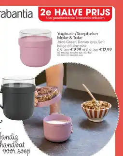 Marskramer Make en take soepbeker soft beige aanbieding