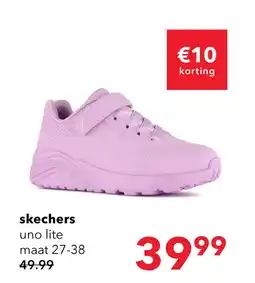 Scapino Skechers Uno Lite meisjes sneakers paars aanbieding
