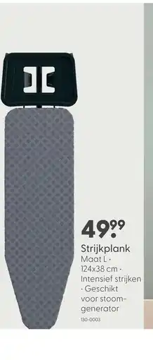 Marskramer Marskramer Strijkplank L model Intensive Use 124 x 38 cm aanbieding