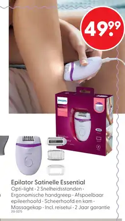 Marskramer Philips Epilator BRE275/00 Satinelle Essential aanbieding