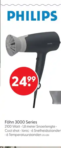 Marskramer Philips Föhn BHD351/10 3000 Series aanbieding