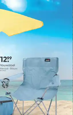 Marskramer Vouwstoel metaal blauw aanbieding