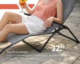Marskramer Siesta lounger donker grijs aanbieding