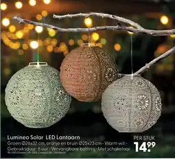 Marskramer Solar lantaarn pe steady groen aanbieding