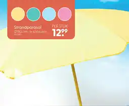 Marskramer Strandparasol diameter 180cm 4 assortiment aanbieding