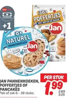 Dekamarkt JAN PANNENKOEKEN, POFFERTJES OF PANCAKES aanbieding