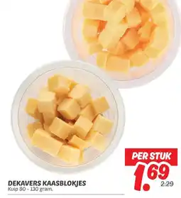 Dekamarkt DEKAVERS KAASBLOKJES aanbieding