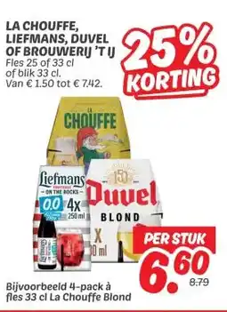 Dekamarkt LA CHOUFFE, LIEFMANS, DUVEL OF BROUWERIJ 'TU aanbieding