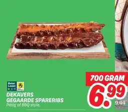 Dekamarkt DEKAVERS GEGAARDE SPARERIBS aanbieding