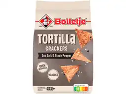 Hoogvliet Bolletje Tortilla cracker salt & pepper aanbieding