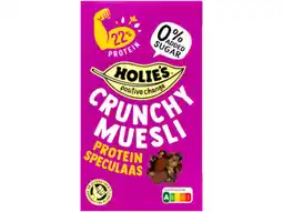 Hoogvliet Holies Crunchy muesli protein speculaas aanbieding