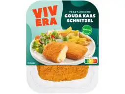 Hoogvliet Vivera Gevulde kaasschnitzel aanbieding