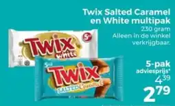 Trekpleister Twix Salted Caramel en White multipak aanbieding