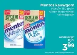 Trekpleister Mentos kauwgom aanbieding