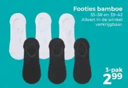 Trekpleister Footies bamboe aanbieding