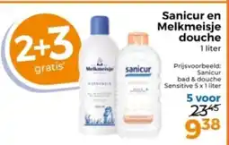 Trekpleister Sanicur en Melkmeisje douche 5 voor aanbieding