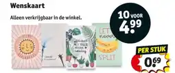 Kruidvat Wenskaart aanbieding