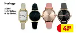 Kruidvat Horloge aanbieding