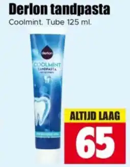 Dirk Derlon tandpasta aanbieding