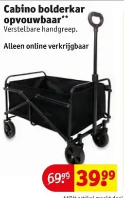 Kruidvat Cabino bolderkar opvouwbaar aanbieding