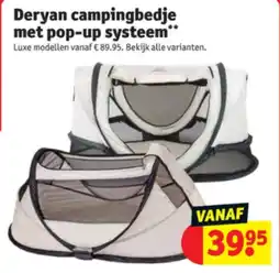 Kruidvat Deryan campingbedje met pop-up systeem aanbieding