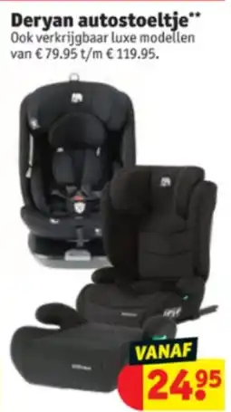 Kruidvat Deryan autostoeltje aanbieding