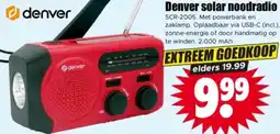 Dirk Denver solar noodradio aanbieding