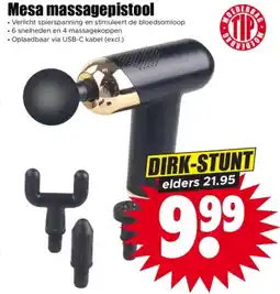 Dirk Mesa massagepistool aanbieding