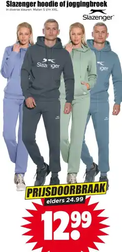 Dirk Slazenger hoodie of joggingbroek aanbieding