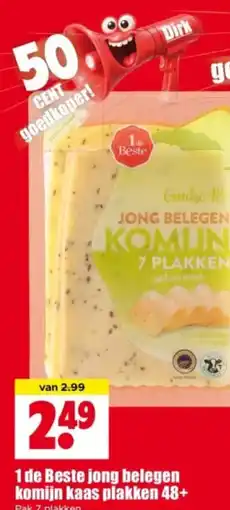 Dirk 1 de Beste jong belegen komijn kaas plakken 48+ aanbieding