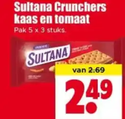 Dirk Sultana Crunchers kaas en tomaat aanbieding