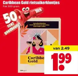 Dirk Caribbean Gold rietsuikerklontjes aanbieding