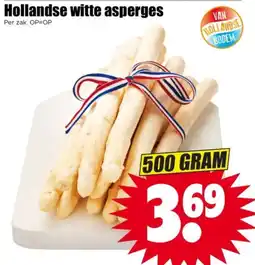 Dirk Hollandse witte asperges aanbieding
