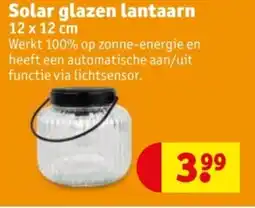 Kruidvat Solar glazen lantaarn aanbieding