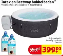 Kruidvat Intex en Bestway bubbelbaden aanbieding
