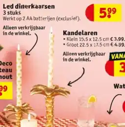 Kruidvat Led dinerkaarsen aanbieding