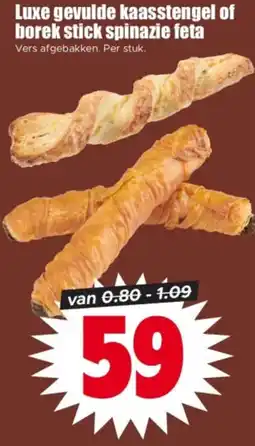 Dirk Luxe gevulde kaasstengel of borek stick spinazie feta aanbieding