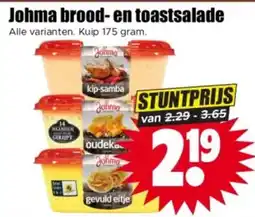 Dirk Johma brood-en toastsalade aanbieding