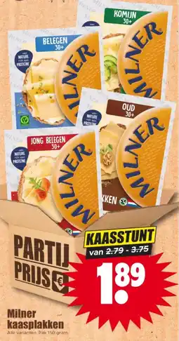 Dirk Milner kaasplakken aanbieding