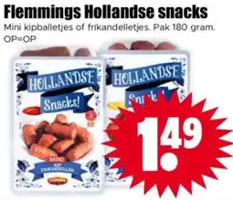 Dirk Flemmings Hollandse snacks aanbieding