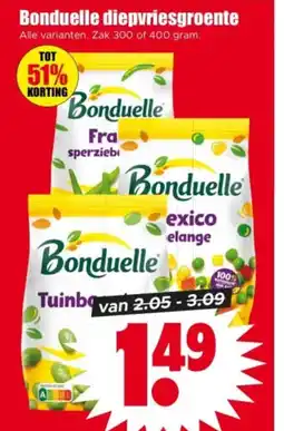 Dirk Bonduelle diepvriesgroente aanbieding
