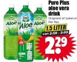 Dirk Pure Plus aloe vera drink aanbieding
