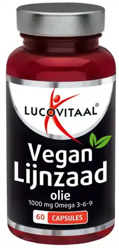 De Online Drogist Lucovitaal Vegan Lijnzaad Olie Capsules aanbieding