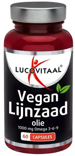 De Online Drogist Lucovitaal Vegan Lijnzaad Olie Capsules aanbieding